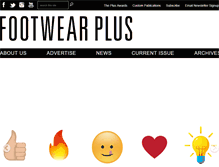 Tablet Screenshot of footwearplusmagazine.com